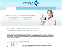 Tablet Screenshot of generexlabs.com